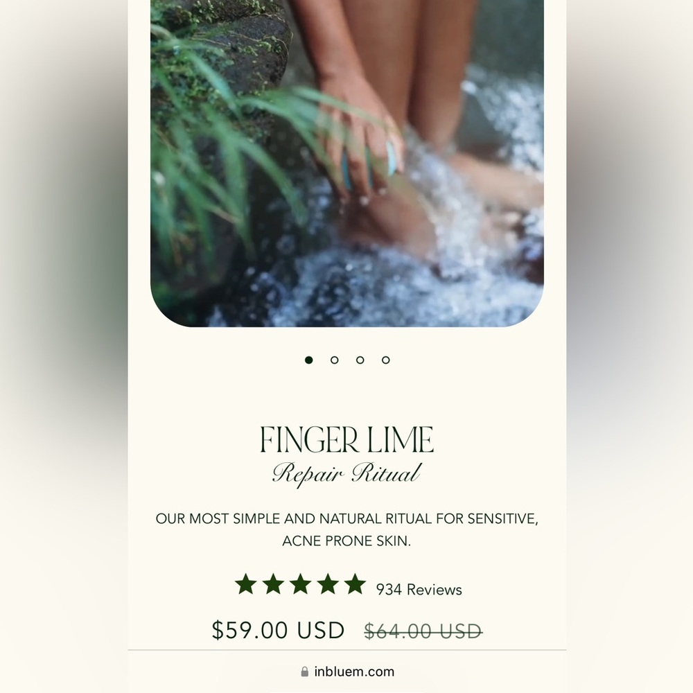 In Bluem Finger Lime Face Serum